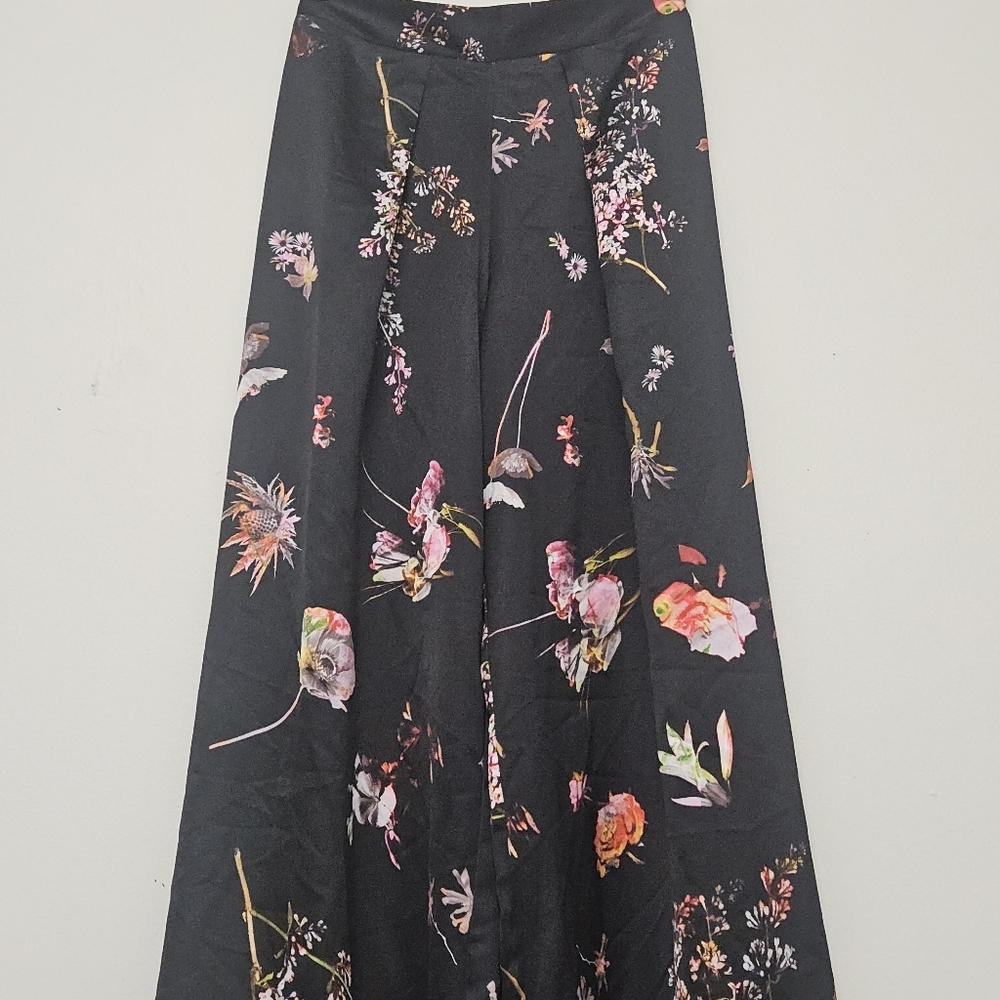 03 VICTORIA SECRET FLORAL WIDE LEG PANTS WOMEN'S SIZE XS - Picture 3 of 10